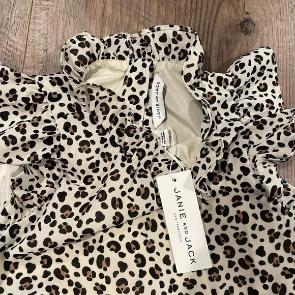 Janie & Jack Girls leopard dress NWT size 8 - Picture 4 of 5